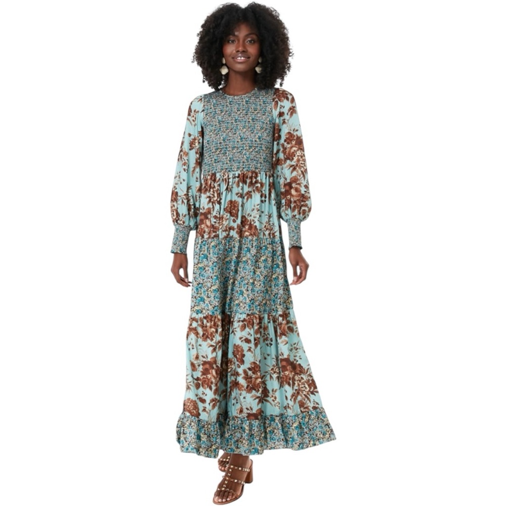 NWT Tuckernuck Robin’s Egg Floral Libby Dress